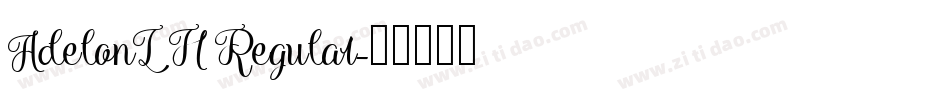 AdelonLH Regular字体转换